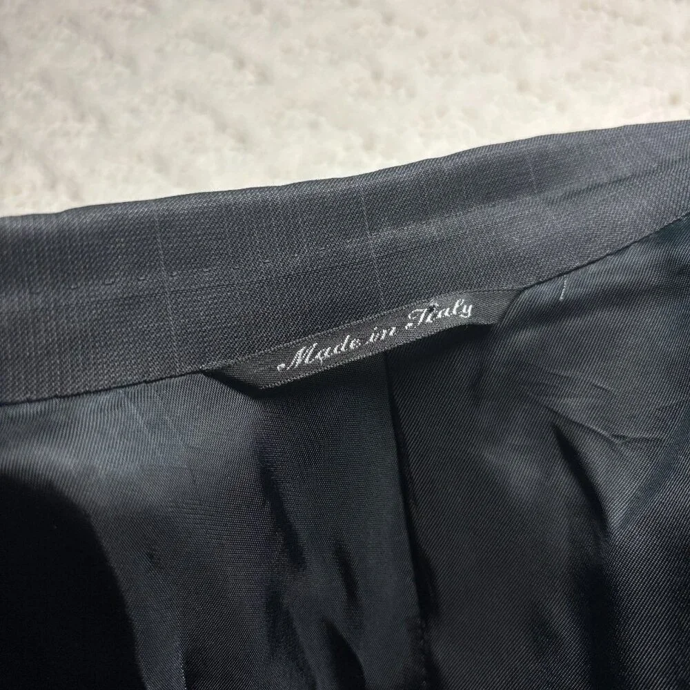 Canali Pure Wool Black Blazer Tailored Design Sport Coat Sz 52L EU 42L US‎ Italy